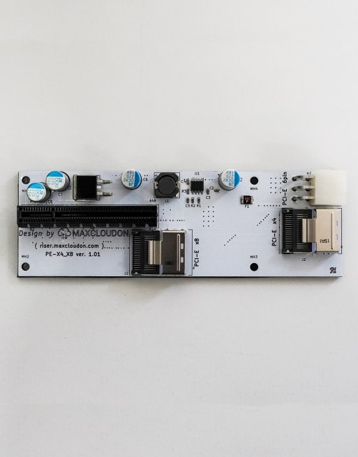 Bifurcated PCIe Riser X16 to 2X8 Set (2M Cable) | PCIe Bifurcation